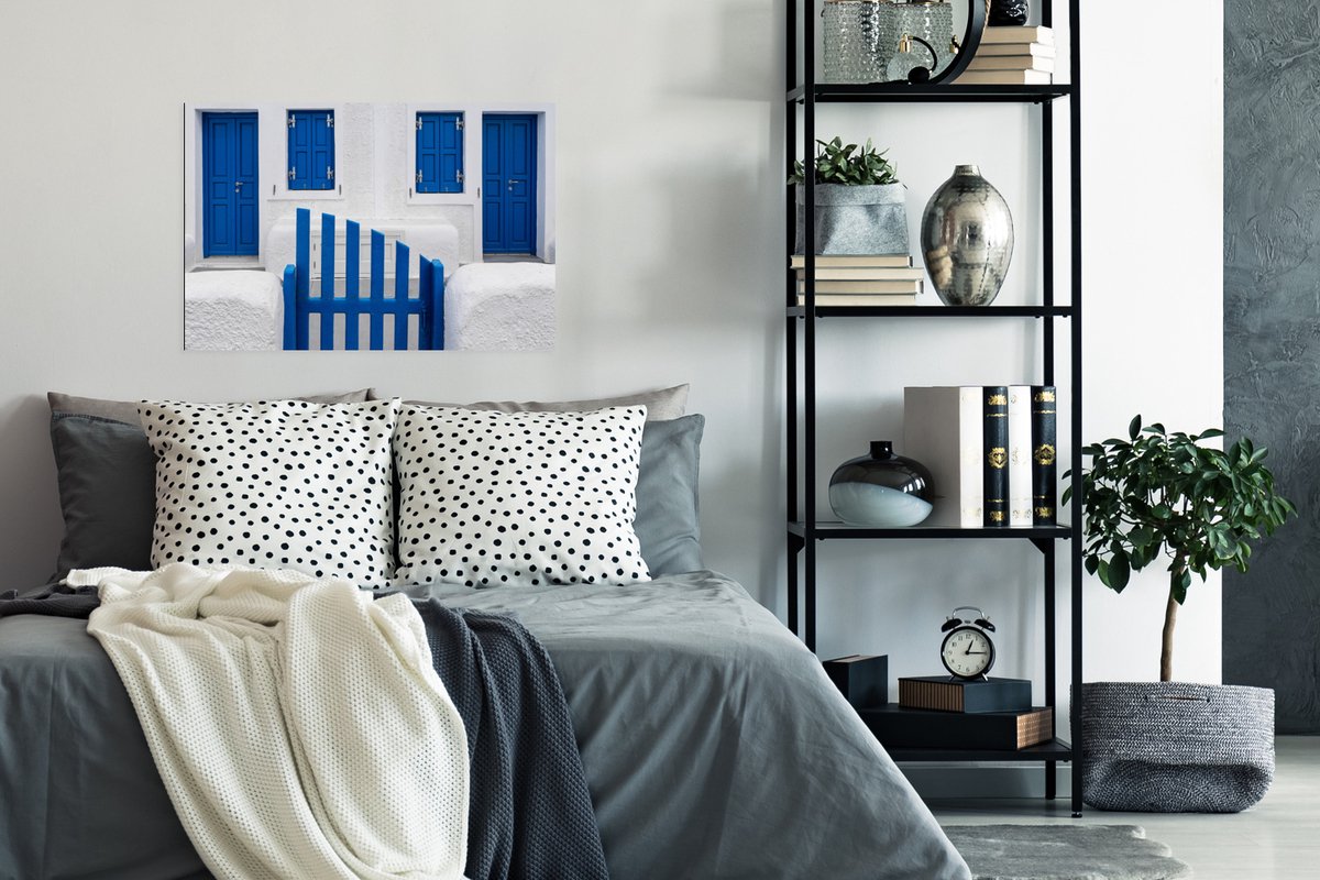 Huis - Architectuur - Blauw - Wit