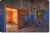 Bureau onderlegger - Muismat - Bureau mat - Deur - Zand - Woestijn - Architectuur - 60x40 cm