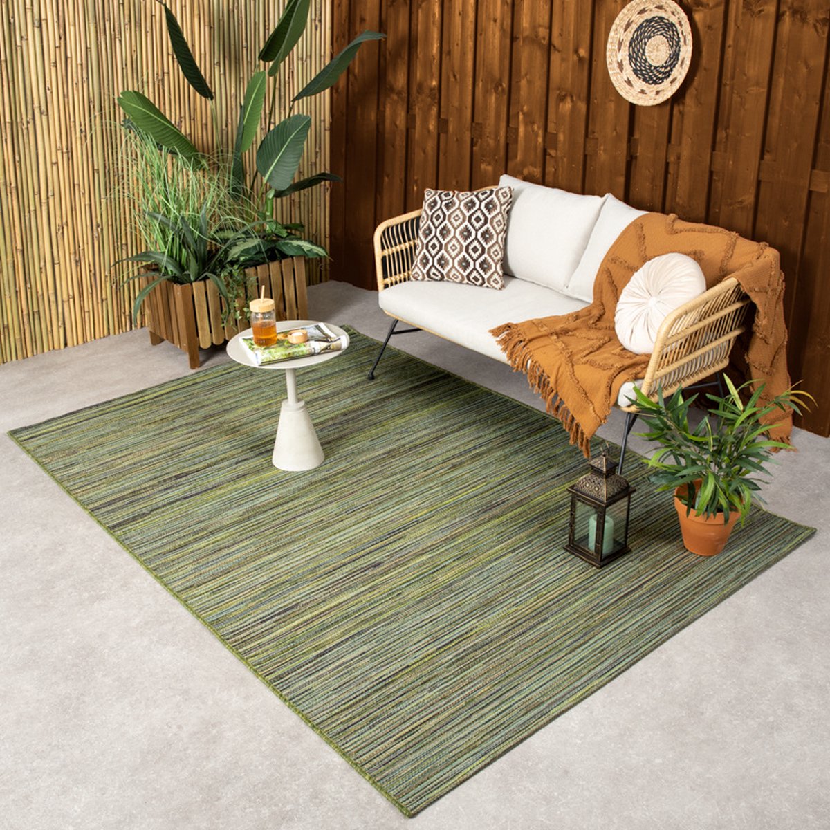 NATURL. Outdoor vloerkleed - Torres Groen/Gemêleerd - 160x230cm