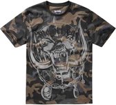 Brandit Motorhead - Warpig Print darkcamo Heren T-shirt - L - Donkergroen