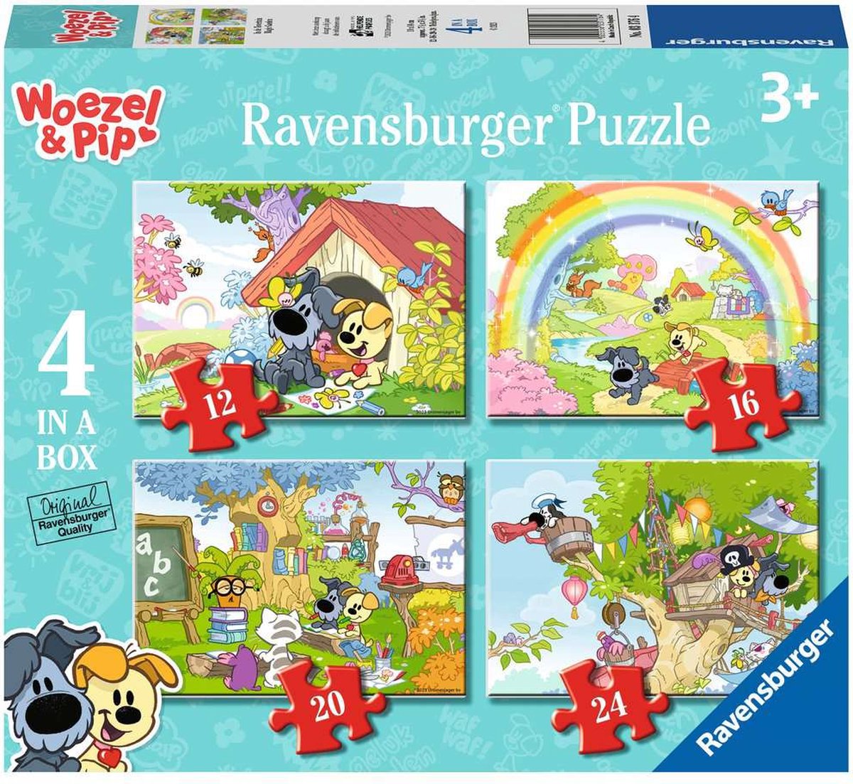 Ravensburger Puzzel Woezel & Pip In de Tovertuin - Legpuzzel - 12 16 20 24 stukjes
