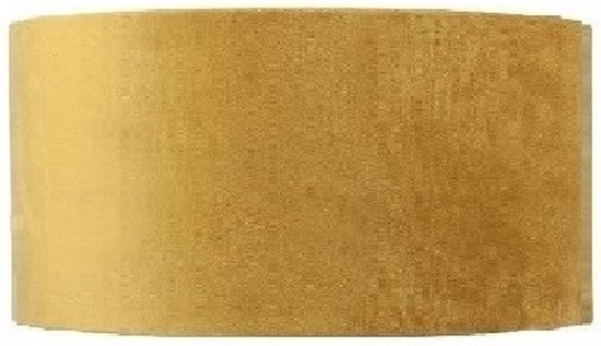 Stoffen lampenkap velvet | Oker Geel met Gouden binnenkant | Ø35cm