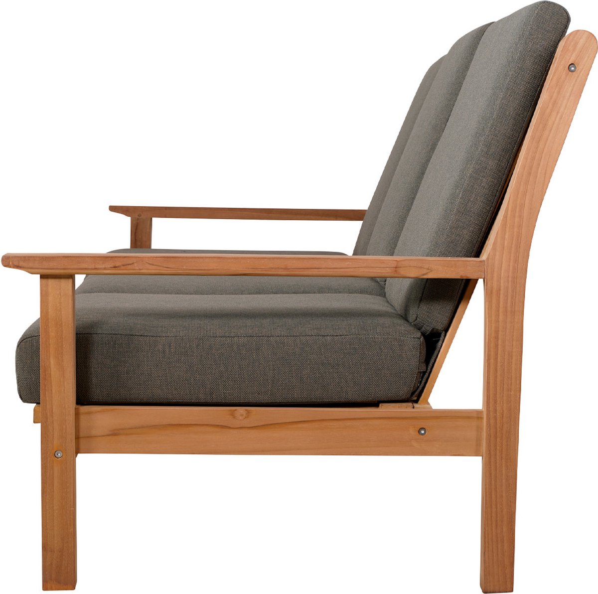Lesli Living Loungebank Teak 124 cm incl. Kussen