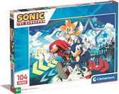 Clementoni – Sonic Puzzel - Voor Kinderen vanaf 6 jaar – Legpuzzel - 104 Stukjes – Kinderpuzzels