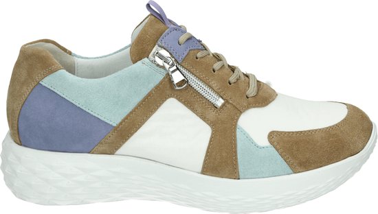 Waldlaufer 726007 H Franzi - Lage sneakersDames sneakers - Kleur: Wit/beige - Maat: 41