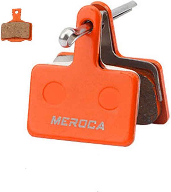 Meroca Remblokken Semi Metallic Sintered Schijfremblokken Compatibel met o.a. Shimano en Tektro Schijfremsystemen