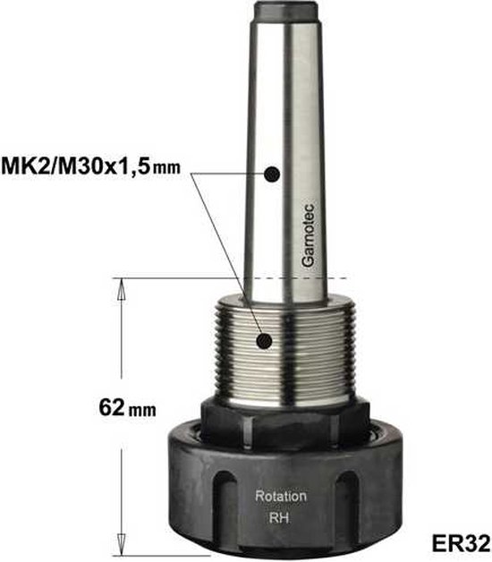 0,003 C32 ER32 ER25 100L 150L 200L Varilla de extensión de vástago