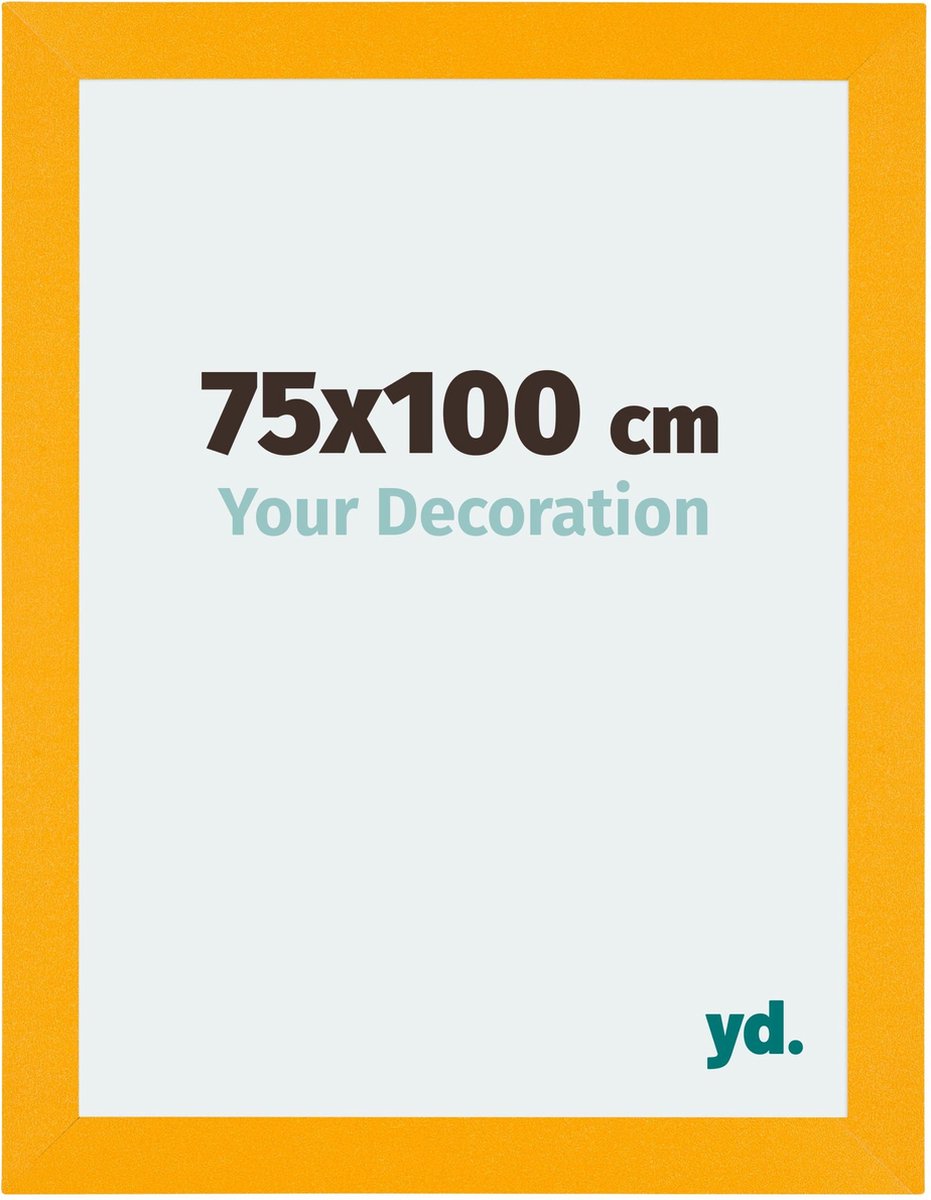 Your Decoration - Fotolijst 75x100 cm - MDF - Geel - Mura