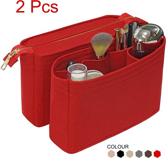 FainFun Vilten tas met stabiele bodem, 30 x 20 x 18 cm, rechthoekig, kleurrijke vilten tassen om te winkelen, duurzaam, vilten mand, inklapbaar, met handvat, vierkante vilten tas (kaki), Kaki