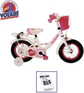 Vélo pour enfants Volare Ashley - 12 pouces - Wit - Kit de réparation de pneus WAYS inclus