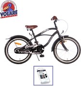 Vélo pour enfants Volare Black Cruiser - 18 pouces - Zwart - Kit de réparation de pneus WAYS inclus
