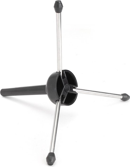 Opvouwbare Klarinet & Dwarsfluit Standaard Houder - Anti Slip Rubberen Pootjes - Zwart
