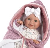 Llorens babypop Heidi met slaapogen geluid en deken 42 cm