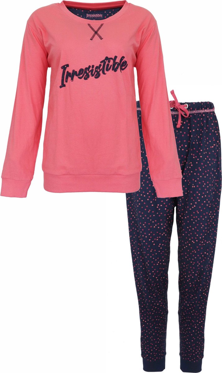 Irresistible Dames Pyjama - 100% Gekamde Katoen - Roze