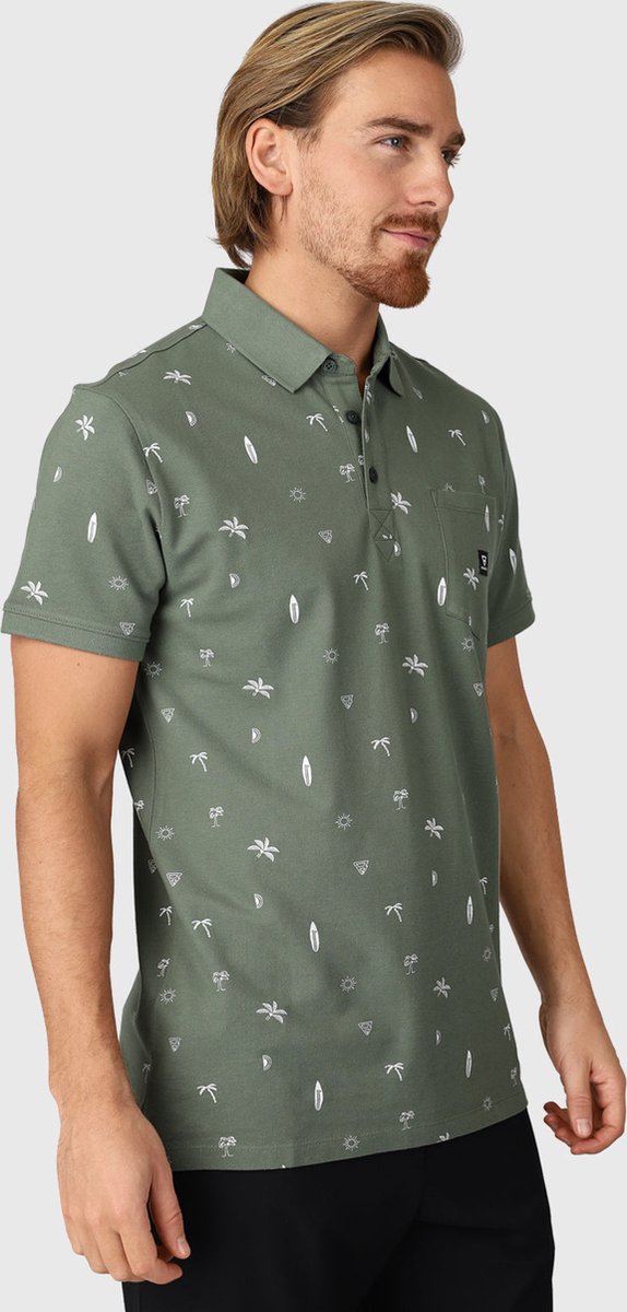 Brunotti Addax-AO Heren Polo – S Groen