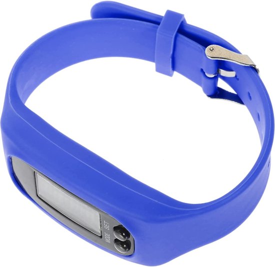Triple J® Stappenteller - Activity Tracker - Stappenteller Armband - Blauw  | bol.com
