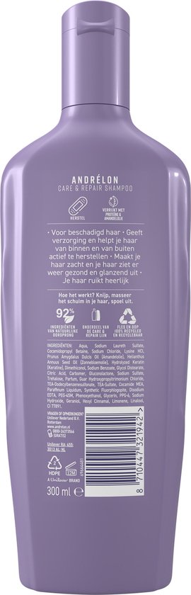 Andrélon Care & Repair Shampoo - 6 x 300 ml - Voordeelverpakking - Andrélon