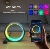 Smart Led 8 Kleuren Nachtlampje Rgb Desktop Sfeer Bureaulamp Bluetooth App Controle Geschikt Voor Game Room Slaapkamer Nachtkastje Decoratie