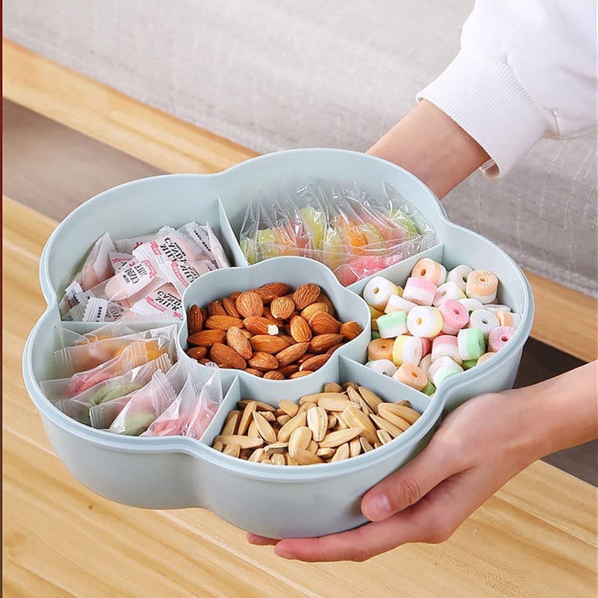 Boîte de rangement pour collations/bonbons/noix avec couvercle