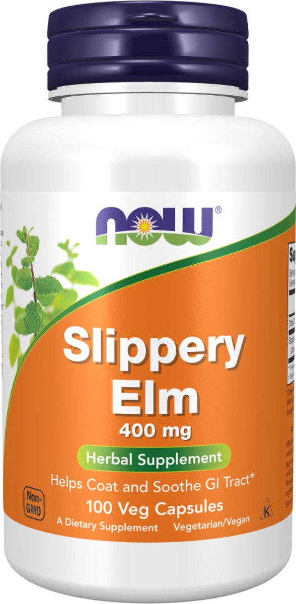 NOW Foods - Slippery Elm 400 mg (100 capsules) - Now Foods