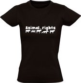 Animal rights Dames t-shirt | dieren | rechten | safari | beesten | dierentuin | bok | vos | wilde dieren | dier |