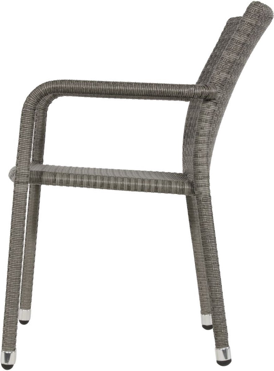 Lesli Living Sol stackable garden chair - grey