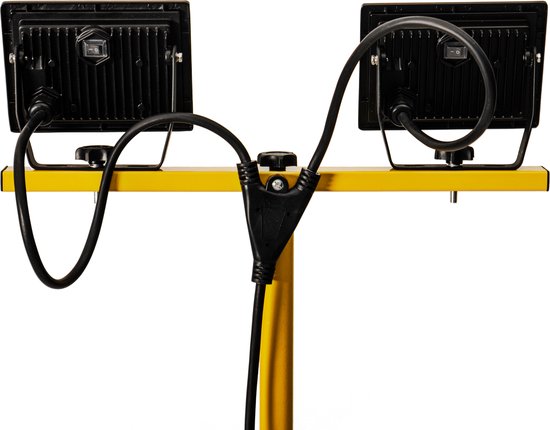 Phares de travail LED ProWork DUO Tripod sur trépied - Réglable en hauteur - 6370 lm