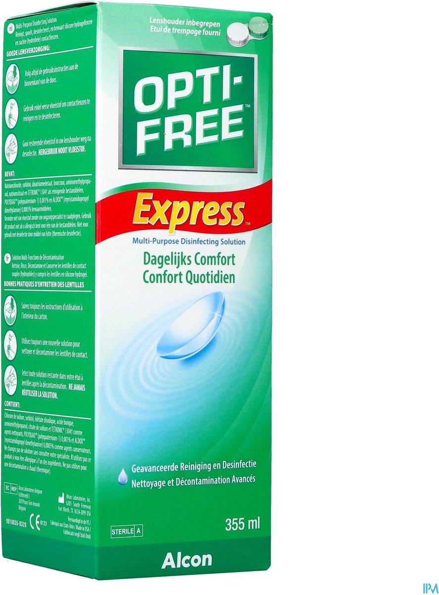 OPTI-FREE® Express® alles-in-één lenzenvloeistof | 1x 355ml