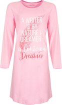 Temptation Dames Nachthemd - 100% Katoen - Licht Roze - Maat M