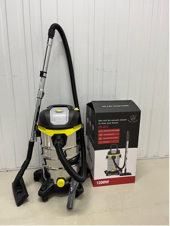 Bouwstofzuiger - Professioneel model - Nat & droog stofzuiger - 30L - HEPA filter - Zakloos - Stofzuiger - Zuiger - Inclusief accessoires - Met wielen - HOGE KWALITEIT - 2023 MODEL - LIMITED EDITION