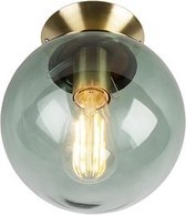 QAZQA pallon - Art Deco Plafondlamp - 1 lichts - Ø 200 mm - Groen -  Woonkamer | Slaapkamer | Keuken