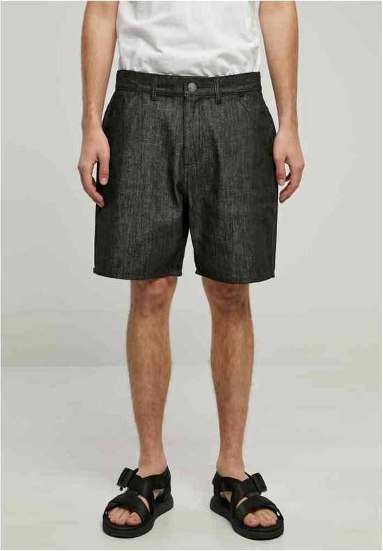 Urban Classics - Denim Bermuda korte broek - Taille, 38 inch - Zwart