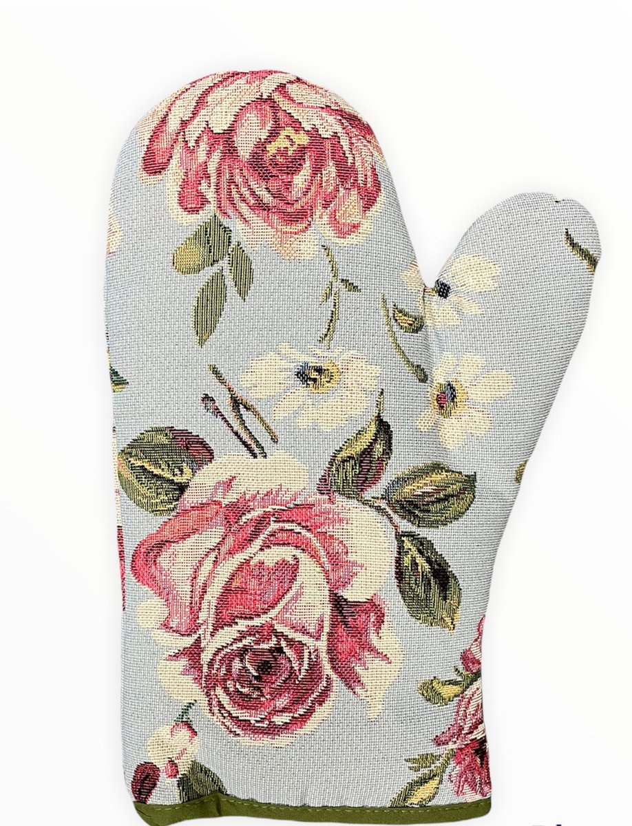 Pannenwant - luxe gobelinstof - Aiden Garden Blauw All - Rozen