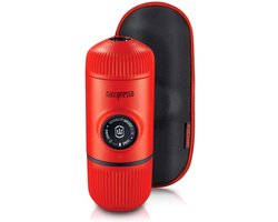 Wacaco Draagbare Nanopresso Lava Red Koffiemachine Met Deksel