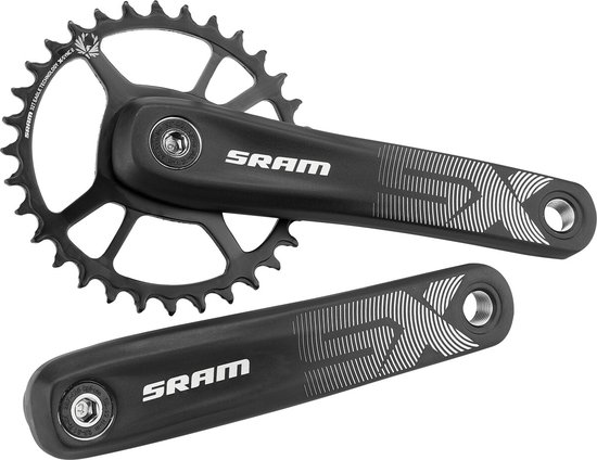 SHIMANO Unisex – volwassenen E-fcm371c866cl crankstel, zwart, 170 mm