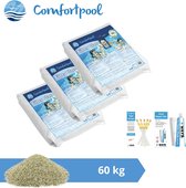 Comfortpool glasparels - Geschikt voor zandfilterpomp - 60 kg & WAYS Scrubborstel