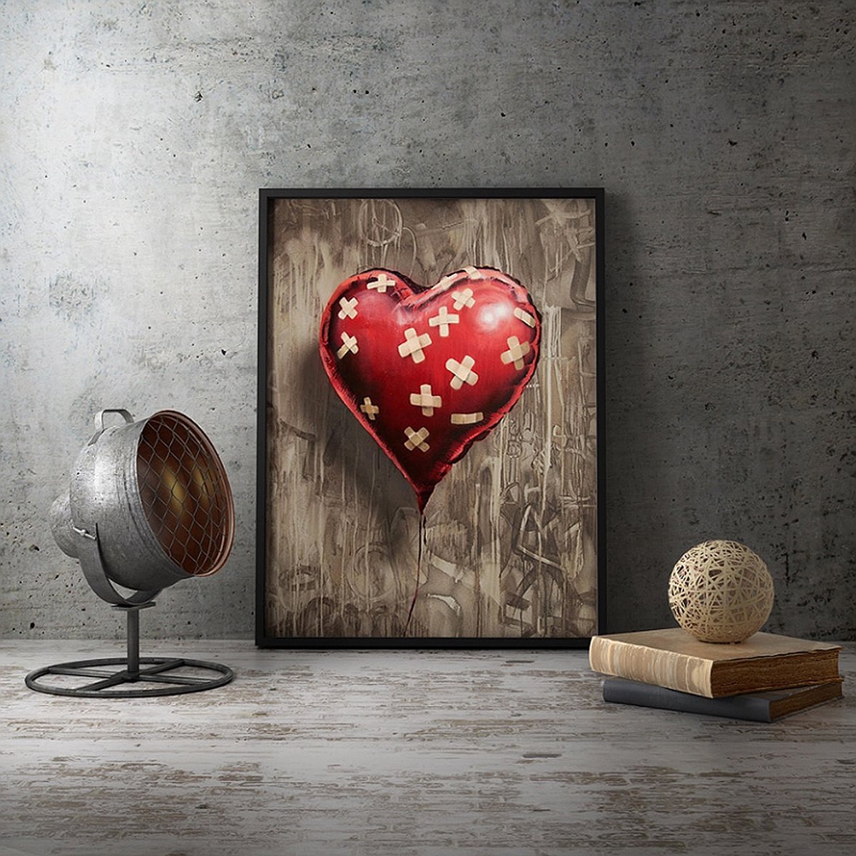 Poster Banksy Hope Fille avec ballon rouge - Posters petit format