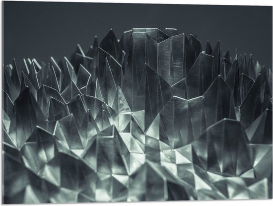 Acrylglas - Abstracte IJzeren Pinnen - 80x60 cm Foto op Acrylglas (Met Ophangsysteem)