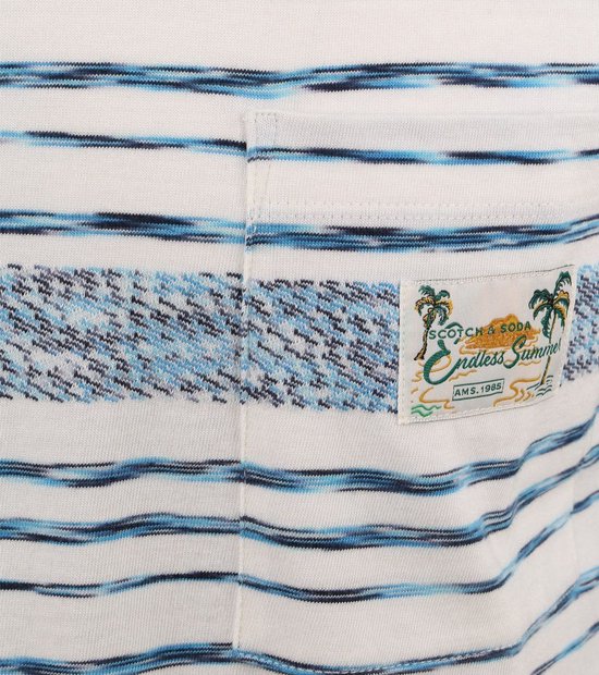 T-shirts korte mouw blauw Scotch & Soda main image 1