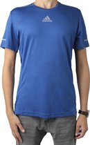 Adidas Sequencials Climalite Run Tee AI7489, Mannen, Blauw, T-shirt maat: S