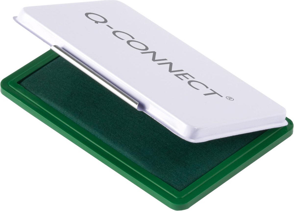 Q-CONNECT stempelkussen | ft 110 x 70 mm | groen