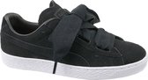 Puma Suede Heart Jr 365135-02, Vrouwen, Zwart, Sneakers maat: 38 EU