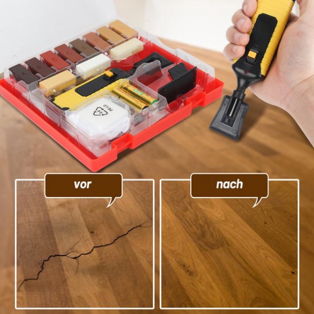 Kit de réparation de sol stratifié, outils pour le travail du bois