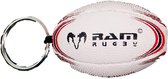 Rugbybal sleutelhanger - 6cm - Rood/wit