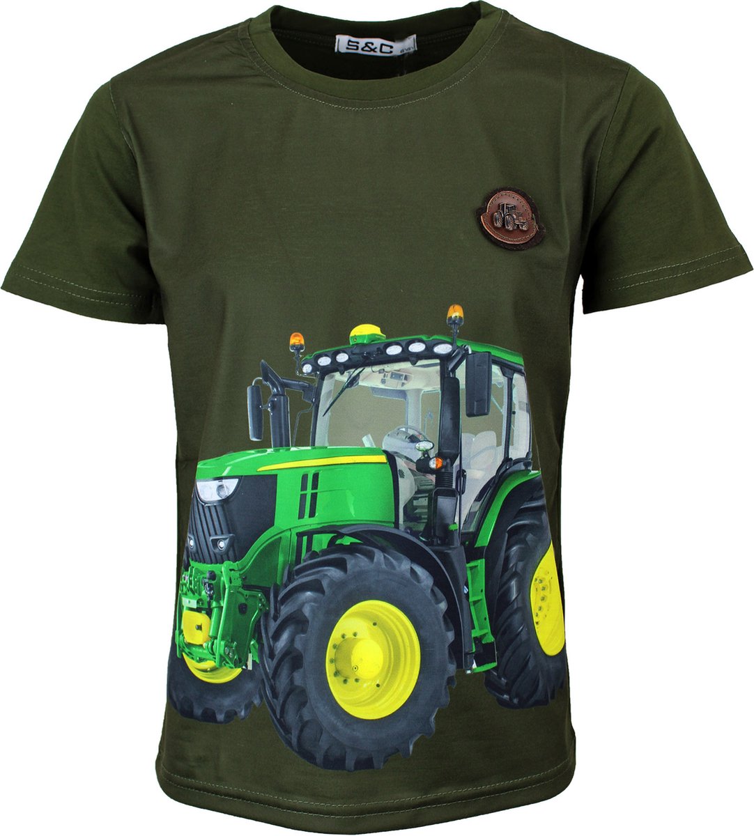 S C Shirtje Tractor John Deere groen Kids Kind Jongens Groen Maat 86 92 bol