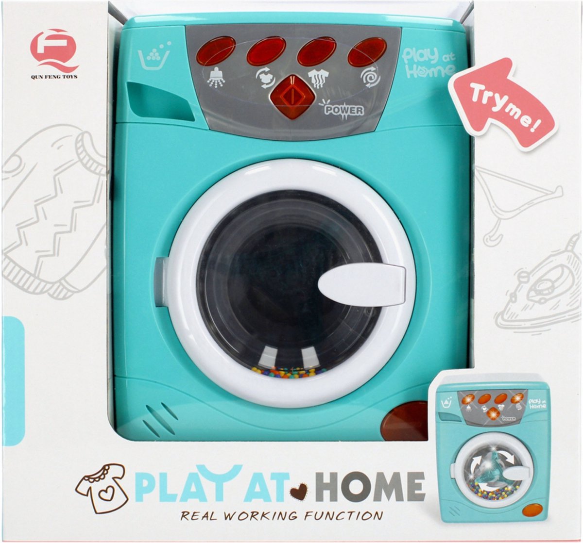 Machine à laver Jouets - Édition XL - Machine à laver interactive - Avec  son et tourne