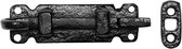 Kirkpatrick Deurschuif met bocht 101x25mm smeedijzer zwart