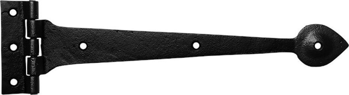 Heng - Smeedijzer zwart - Gietijzer - Kirkpatrick - met smeedijzer zwart, 457x105 mm