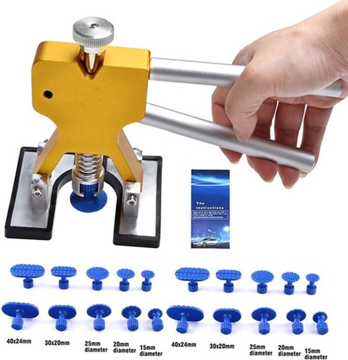 Carrosserie-Deukenreparatieset SucceBuy 800 VA Puntsoldeerapparaat Voor Bouten Deukentrekker