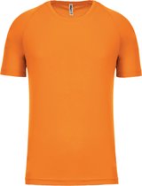 Herensportshirt 'Proact' met ronde hals Orange - S